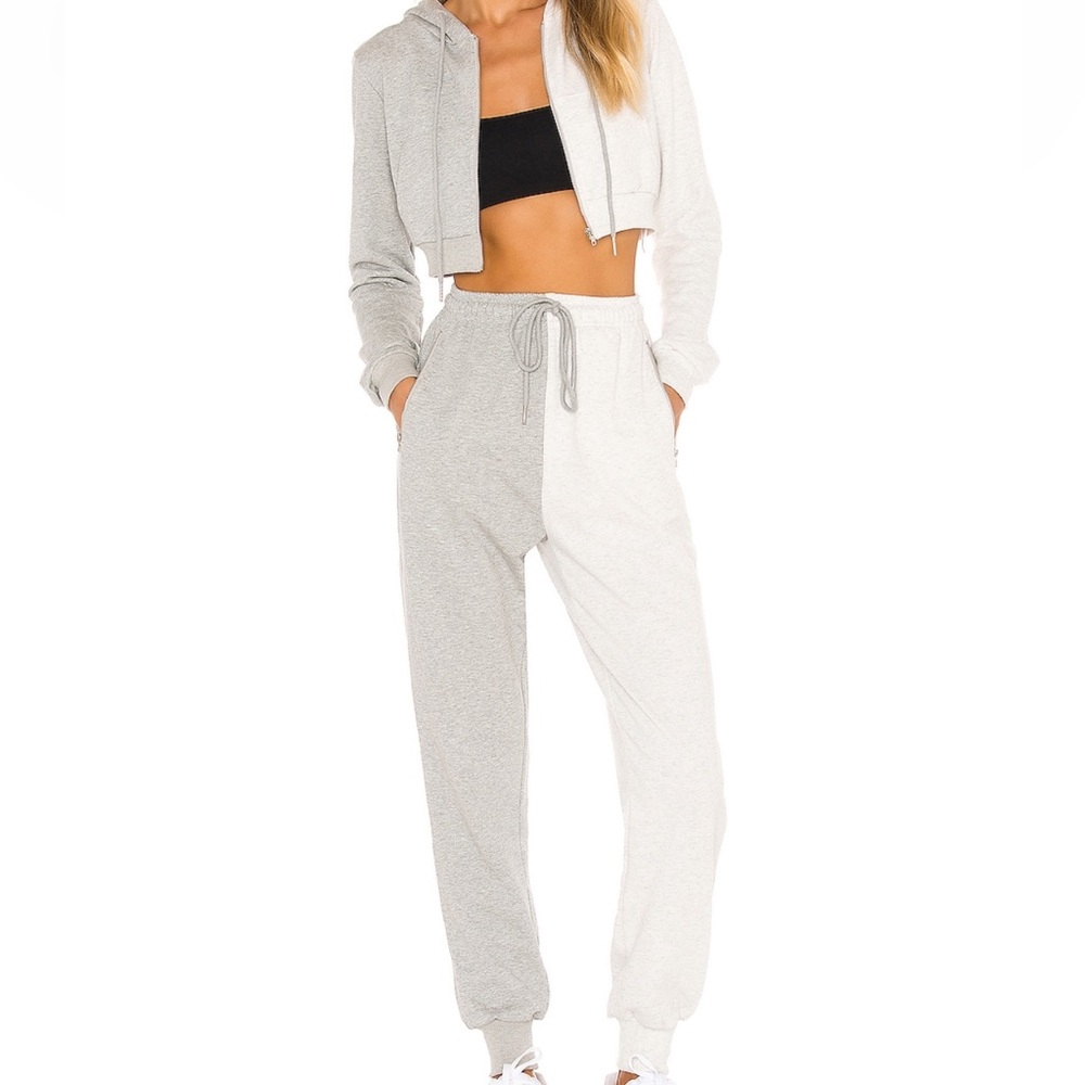 Superdown Renna two tone hoodie and sweatpants